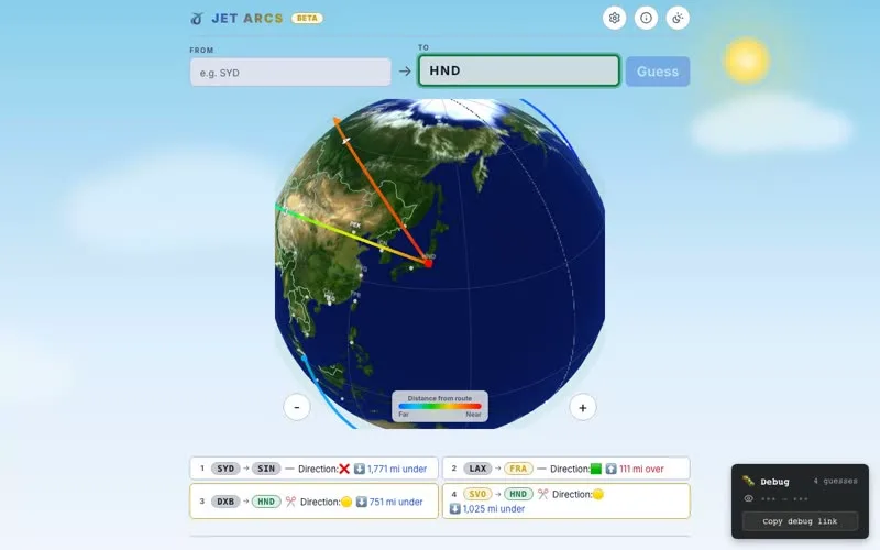 Jet Arcs screenshot